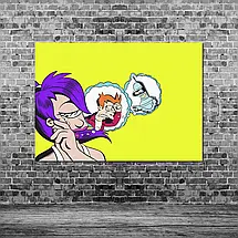 Плакат "Футурама, Ліла та мрії, , поп-арт, Futurama", 43×60см, фото 3