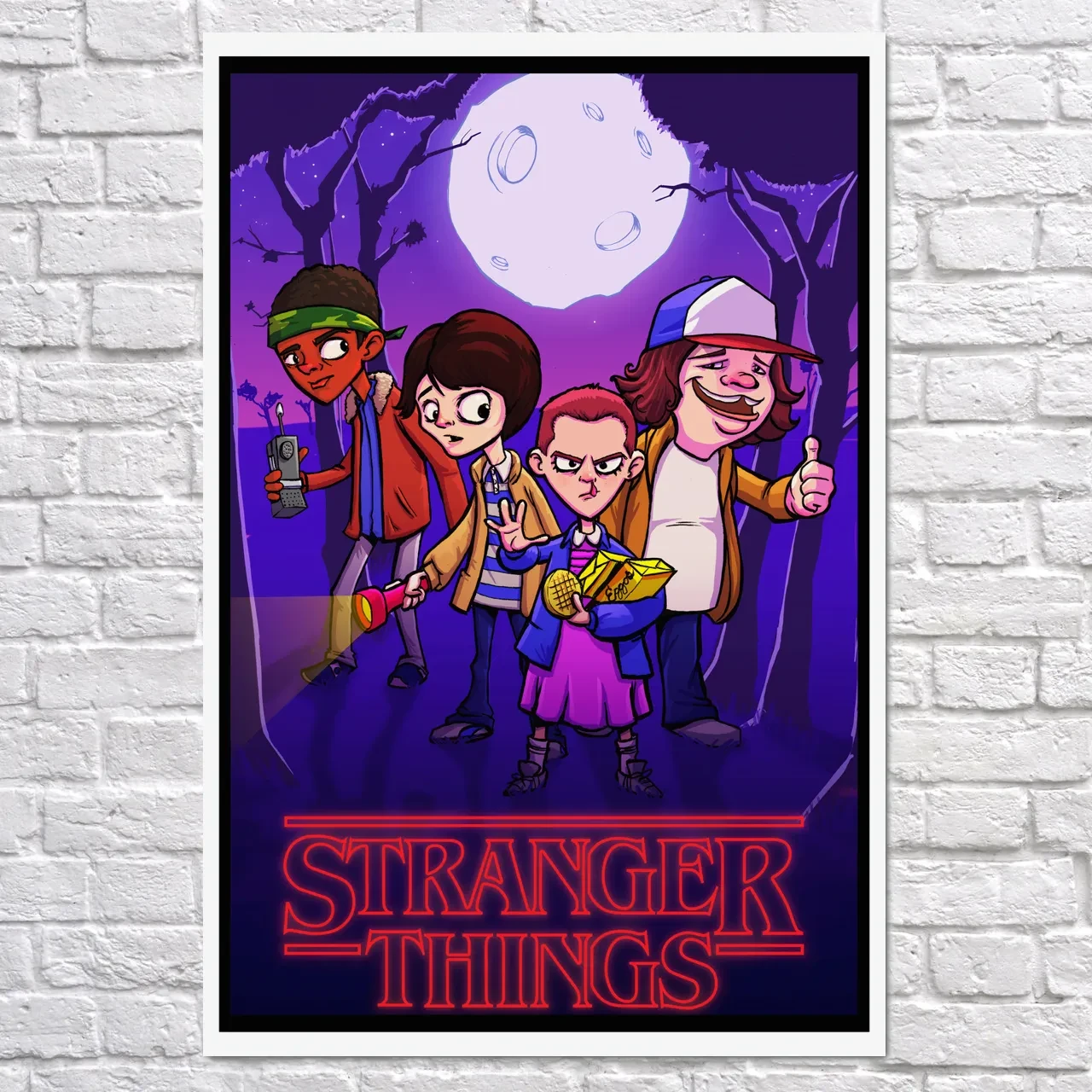 Плакат "Дивні Дива, Stranger Things", 60×43см