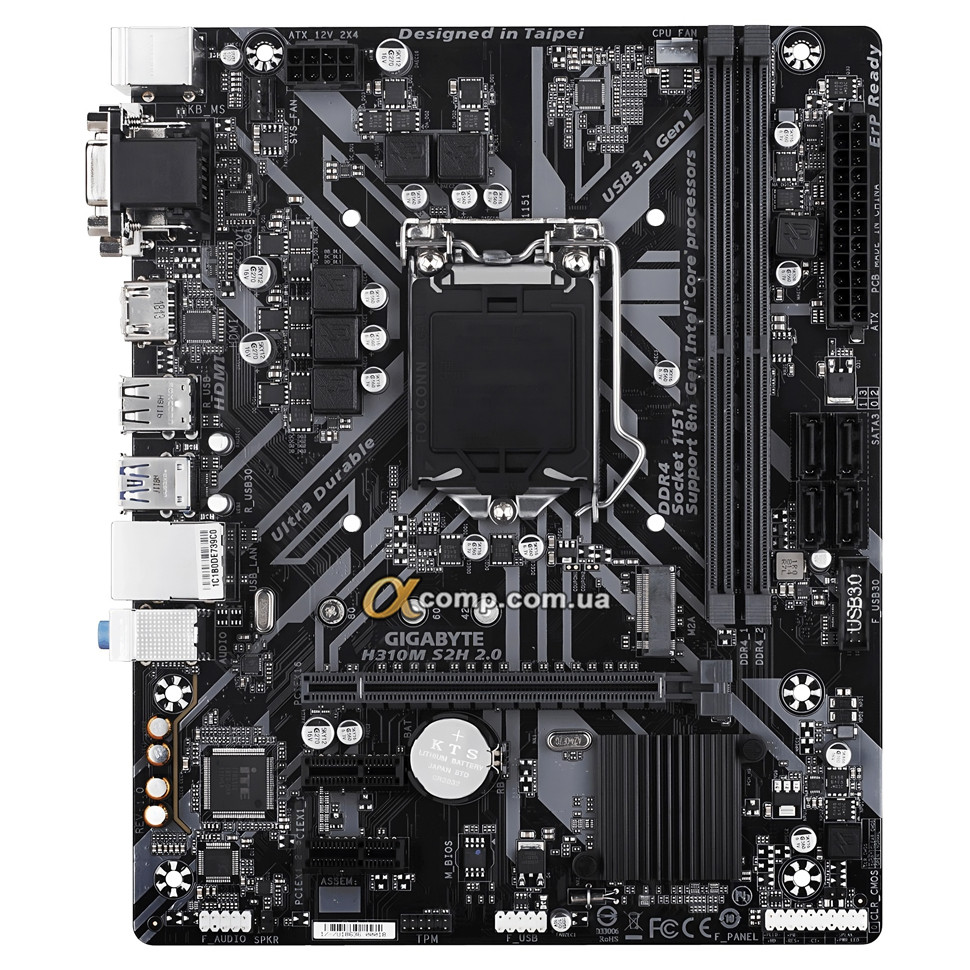 Gigabyte H310M S2H 2.0 (1151-v2 • H310 • 2×DDR4) БВ