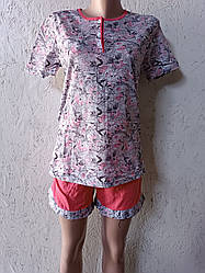 Піжама жіноча шорти і футболка (молодка)