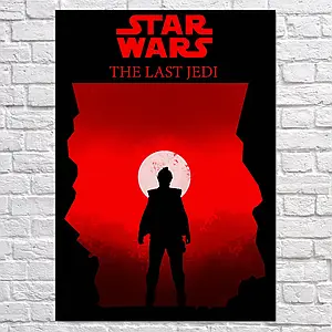 Плакат "Зоряні війни: Останні джедаї, Star Wars: Last Jedi (2017)", 60×43см