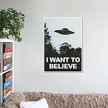 Плакат "Цілком таємно, X-Files, I want to believe", 60×43см, фото 2