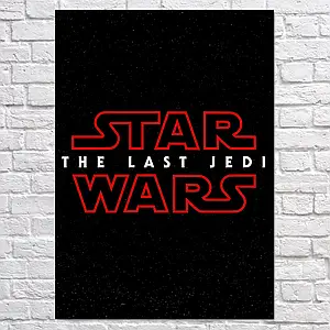 Плакат "Зоряні війни: Останні джедаї, лого, Star Wars: Last Jedi (2017)", 60×43см