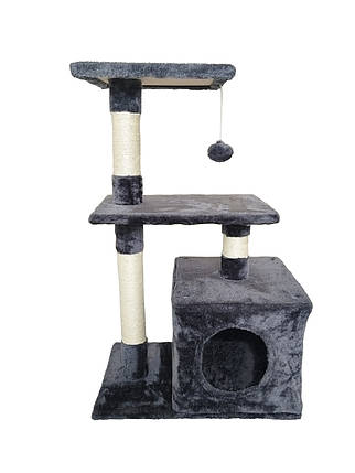 Кігтеточка, будиночок, дряпка для кішок Avko CatTree 1053 Grey, фото 1