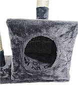 Кігтеточка, будиночок, дряпка для кішок Avko CatTree 1053 Grey, фото 5