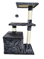 Кігтеточка, будиночок, дряпка для кішок Avko CatTree 1053 Grey, фото 3