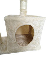 Кігтеточка, будиночок, дряпка для кішок Avko CatTree 1054 Beige, фото 5
