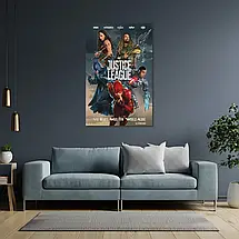 Плакат "Ліга Справедливості, Justice League (2017)", 60×39см, фото 3