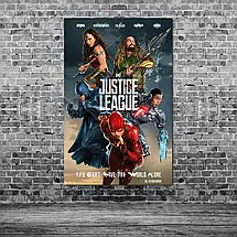 Плакат "Ліга Справедливості, Justice League (2017)", 60×39см, фото 3