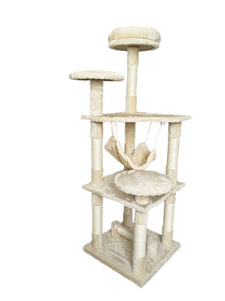 Кігтеточка, будиночок, дряпка для кішок Avko CatTree 1223 Beige, фото 1