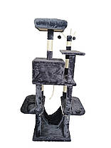 Кігтеточка, будиночок, дряпка для кішок Avko CatTree 1062 Grey, фото 4