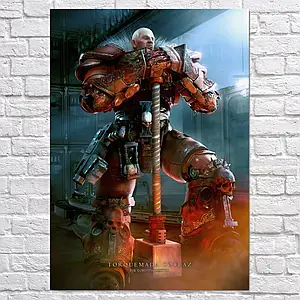 Плакат "Вархаммер 40000, Лорд Інквізитор Торквемада Котес, Warhammer 40000", 60×43см