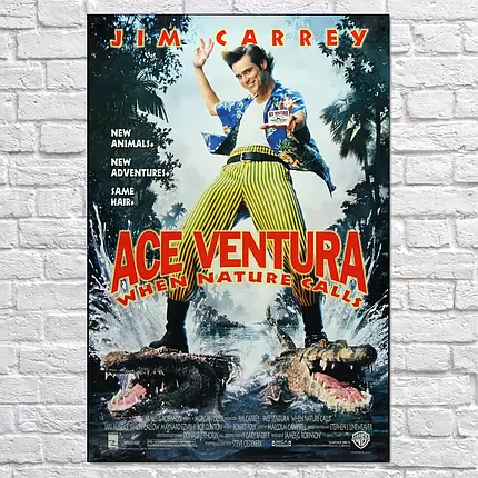 Плакат "Ейс Вентура 2, Ace Ventura 2 (1995)", 60×43см, фото 2