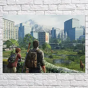 Плакат "Останні з нас, жирафи, Last Of Us", 43×60см