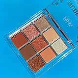 Тіні для повік Bless Beauty Nude Mood, 9 відтінків №3, фото 2