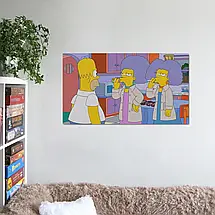 Плакат "Сімпсони та вейпери, Simpson, Vaper", 34×60см, фото 2