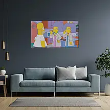 Плакат "Сімпсони та вейпери, Simpson, Vaper", 34×60см, фото 3