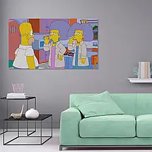 Плакат "Сімпсони та вейпери, Simpson, Vaper", 34×60см, фото 2