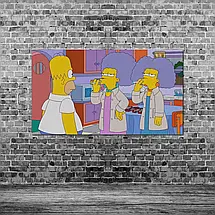 Плакат "Сімпсони та вейпери, Simpson, Vaper", 34×60см, фото 3