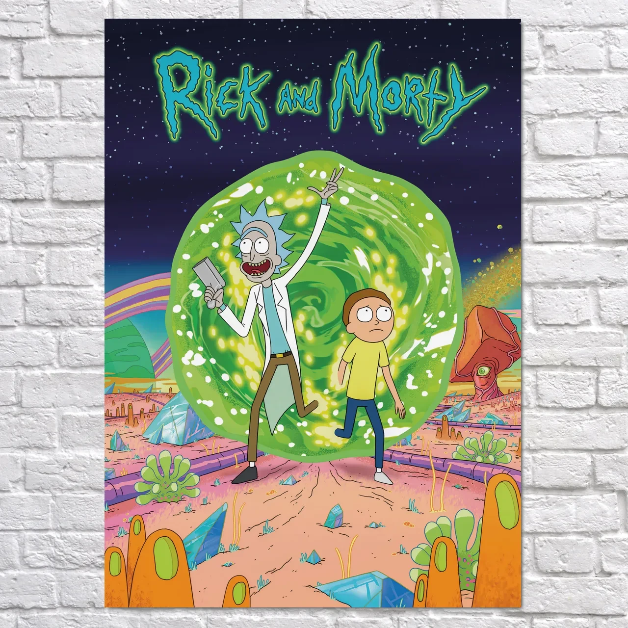 Плакат "Рік та Морті, Rick and Morty", 60×43см