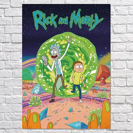 Плакат "Рік та Морті, Rick and Morty", 60×43см, фото 2