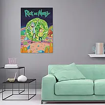 Плакат "Рік та Морті, Rick and Morty", 60×43см, фото 2