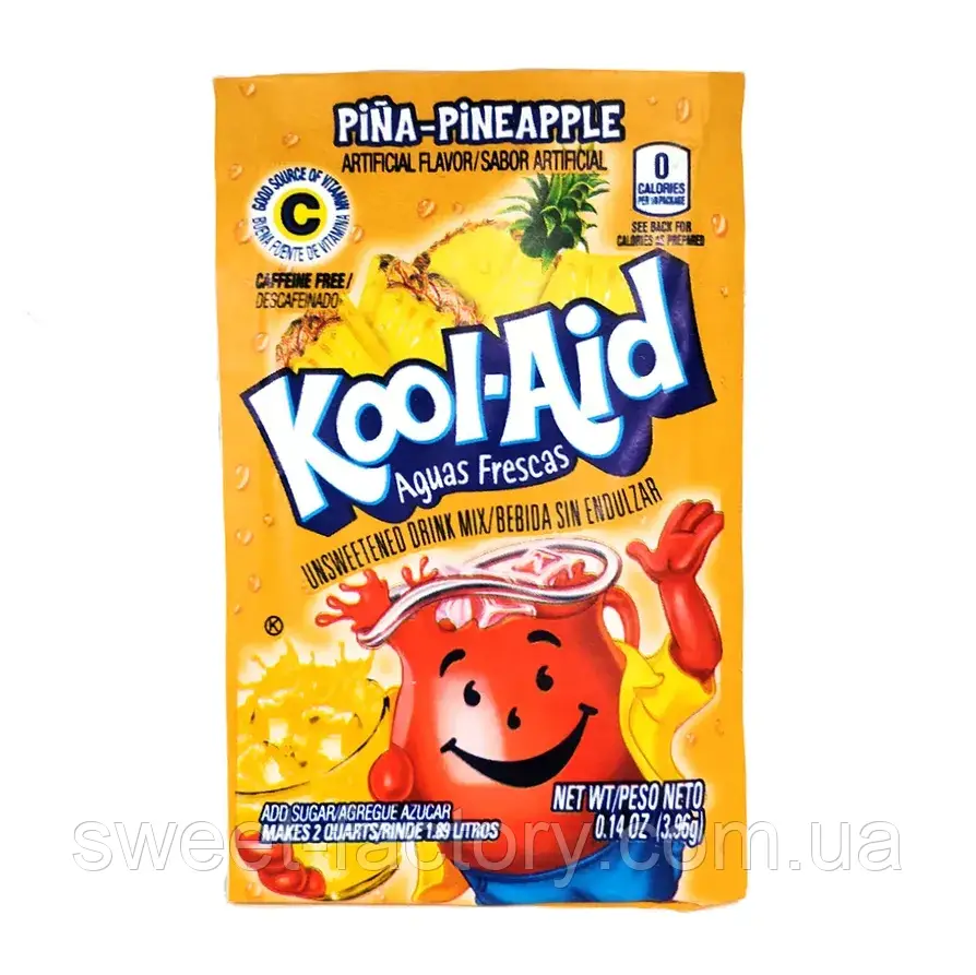 Порошковий напій Kool-Aid — Pina — Pineapple Ананас 3g