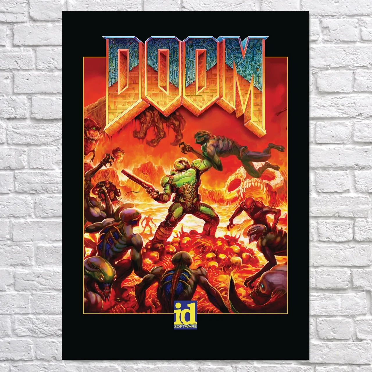 Плакат "Дум, оновлений класичний постер, Doom", 60×43см