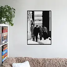 Плакат "Джой Дивіжн, на вулиці, ретрофото, Joy Division", 60×43см, фото 2