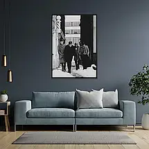 Плакат "Джой Дивіжн, на вулиці, ретрофото, Joy Division", 60×43см, фото 3