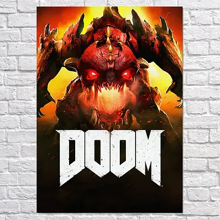 Плакат "Дум, Doom", 60×43см, фото 2