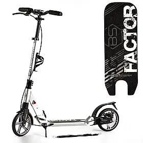 Самокат двоколісний алюмінієвий Best Scooter Factor, білий 81766