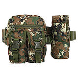 Сумка-бананка тактична на пояс ZK-5512 (19х16х9 см), фото 3