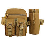 Сумка-бананка тактична на пояс ZK-5512 (19х16х9 см), фото 4
