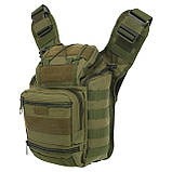 Сумка тактична багатоцільова через плече Military Rangers ZK-9112 (30x23x13 см) 9 л, фото 3