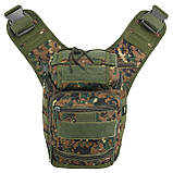 Сумка тактична багатоцільова через плече Military Rangers ZK-9112 (30x23x13 см) 9 л, фото 10