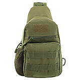 Сумка-слінг тактична однолямкова Military Rangers ZK-9102 (28x16x10 см) 5 л, фото 4