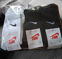 12 пар в упаковці, шкарпетки NIKE  білі+  чорні 41-44р.пар в упаковці