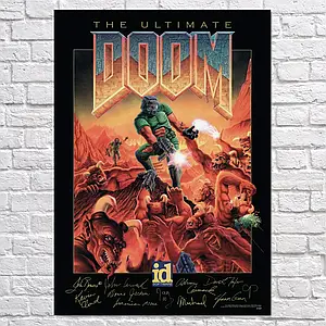 Плакат "Дум, Doom The Ultimate (1995)", 60×43см