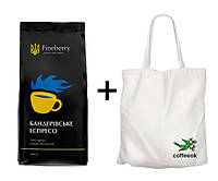 Набор Кофе Fineberry Bandera Espresso в зернах 1 кг + шоппер Coffeeok
