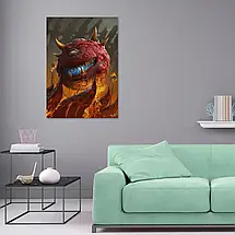 Плакат "Дум, Какодемон, Cacodaemon, Doom", 60×43см, фото 2