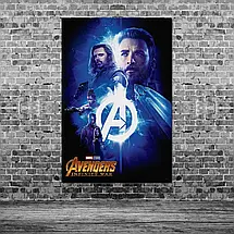 Плакат "Месники, Війна Нескінченності, синя команда, Avengers: Infinity War (2018)", 60×40см, фото 3