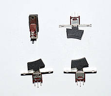 11-00-076. Тумблер з клавішею SRLS-102-A1 (ON-ON), 3pin, 1,5A-250V, чорний