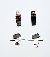 11-00-212. Тумблер з клавішею SRLS-202-A1 (ON-ON), 6pin, 1,5A-250V, чорний