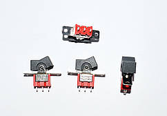 11-00-070. Тумблер з клавішею RLS-102-A1 (ON-ON), 3pin, 3A-250V, чорний