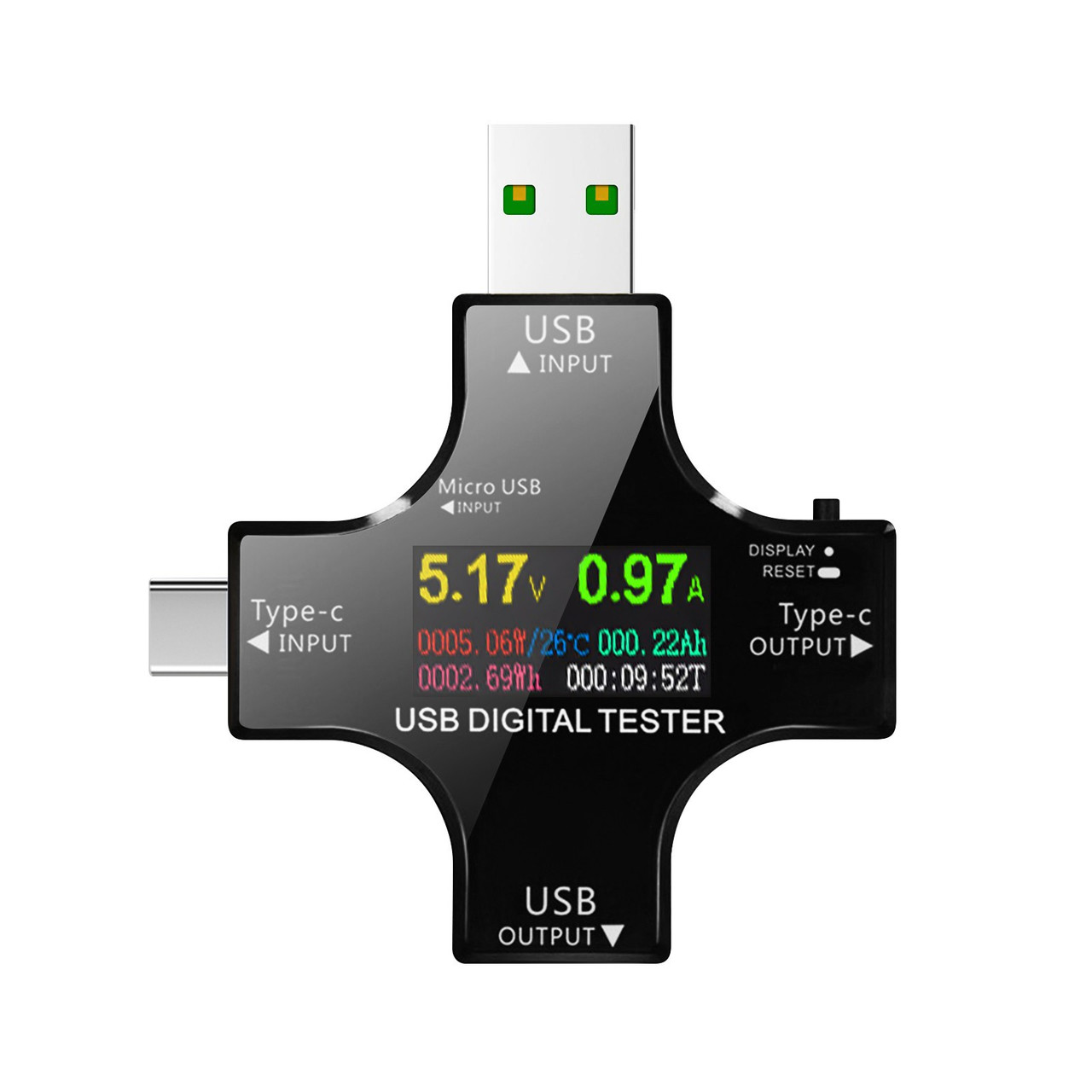 USB тестер Bluetooth блютуз Atorch J7-C USB-C micro USB тестер, фото 1
