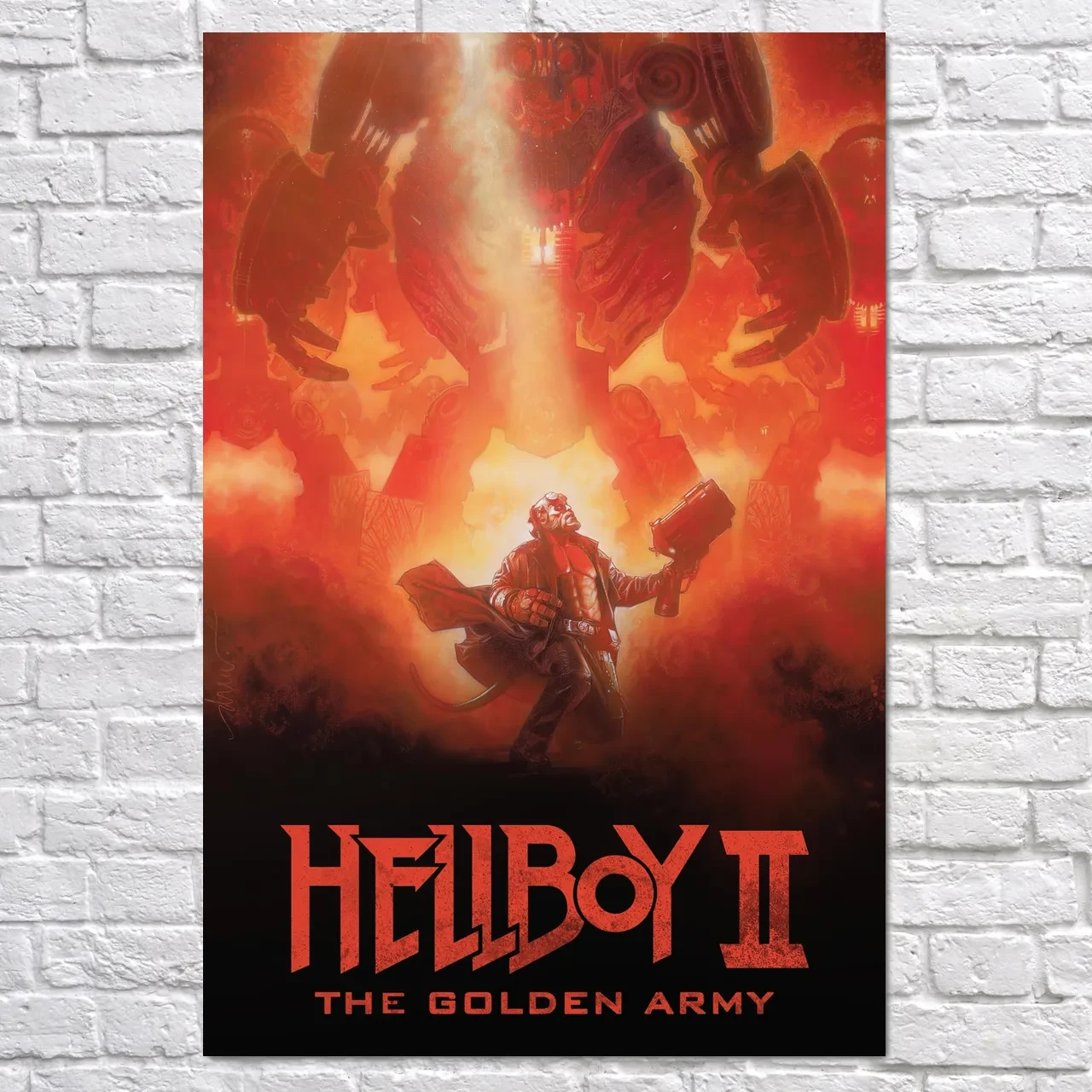 Плакат "Хелбой 2: Золота Армія, Hellboy 2: The Golden Army (2008)", 60×40см