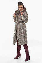 Жіноча таупова куртка з пухнастою облямівкою модель 56586, фото 3