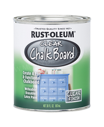 Грифельна фарба Rust-oleum, Прозора