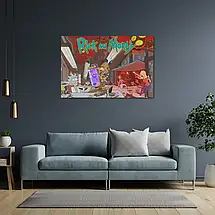 Плакат "Лабораторія Ріка, Rick and Morty", 40×60см, фото 3